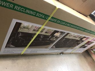 Leather Reclining Sofa