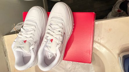 Reebok Club C White Leather Sneakers – Brand New in Box