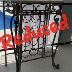 Small Table /Wine Rack Reduced 