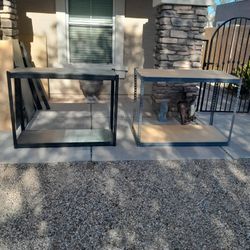 Metal Utility Shelving Units 2 Tier 48x18x36 $30 Each,  2 Tier 48x24x36 $40 Each,  3 Tier 48x24x36 $50 See All Photos 