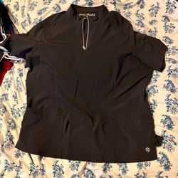 Black scrub top