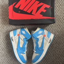 Nike Jordan 1 “Off White UNC” Size 8.5❤️‍🔥 (Worn 2x) ‼️