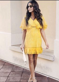 Cute yellow summer dress