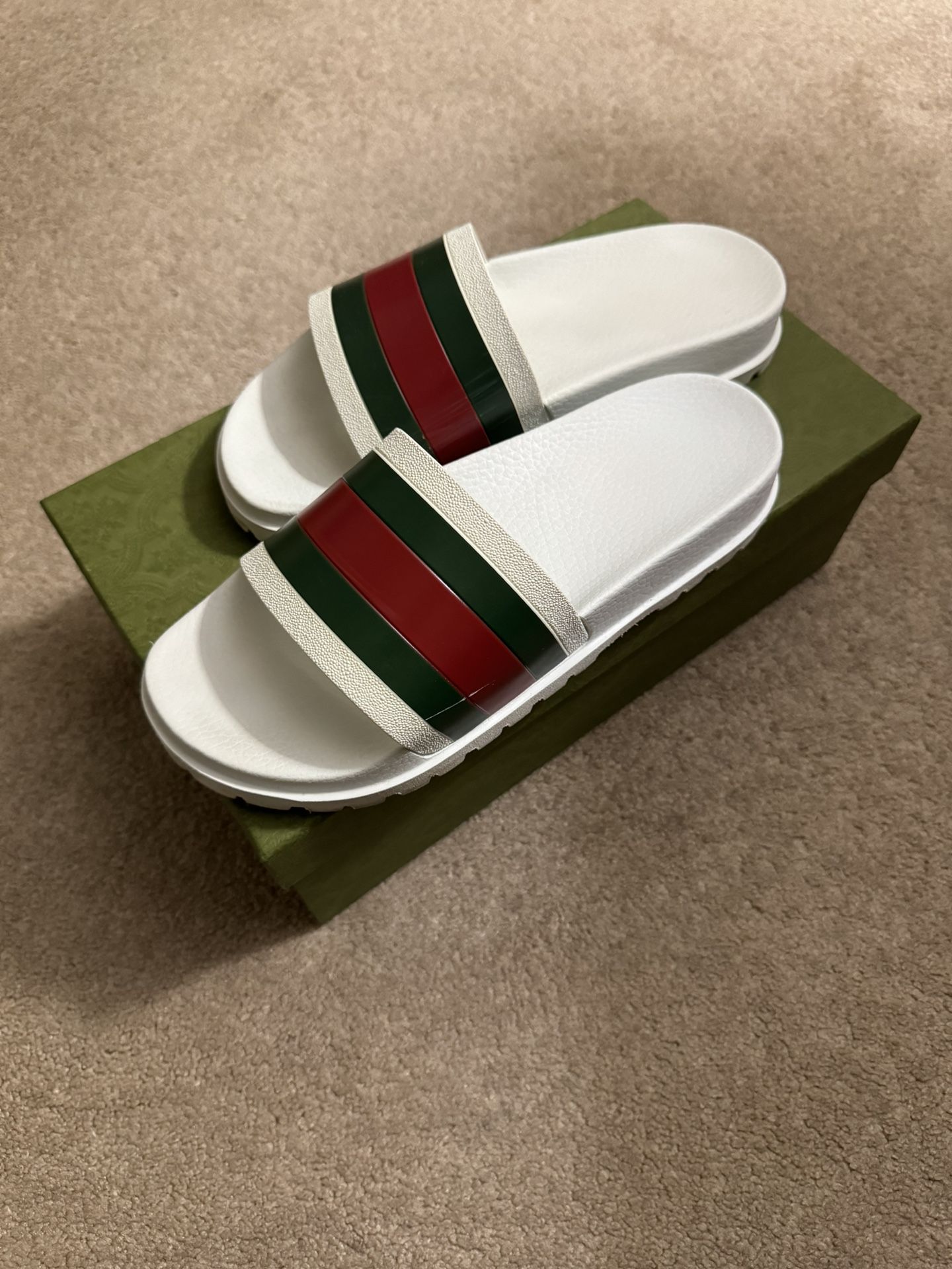 Gucci Web slides ‘white’