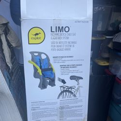 Limo Child Seat Carrier Bicycle, Like New 
