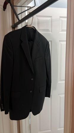 Black Men's Two-Button Suit Jacket