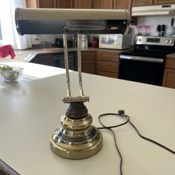 Vintage Brass Piano Lamp
