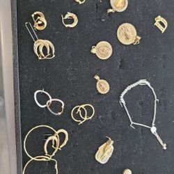 Gold Charms , earrings and others 