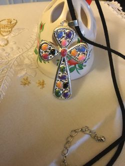 Beautiful Silver plated cross / Jewelry & Gifts 💝🛍
