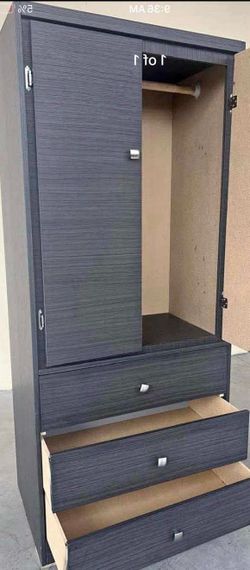 Tall closet grey color