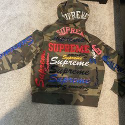 Supreme Camo Multicolor Hoodie