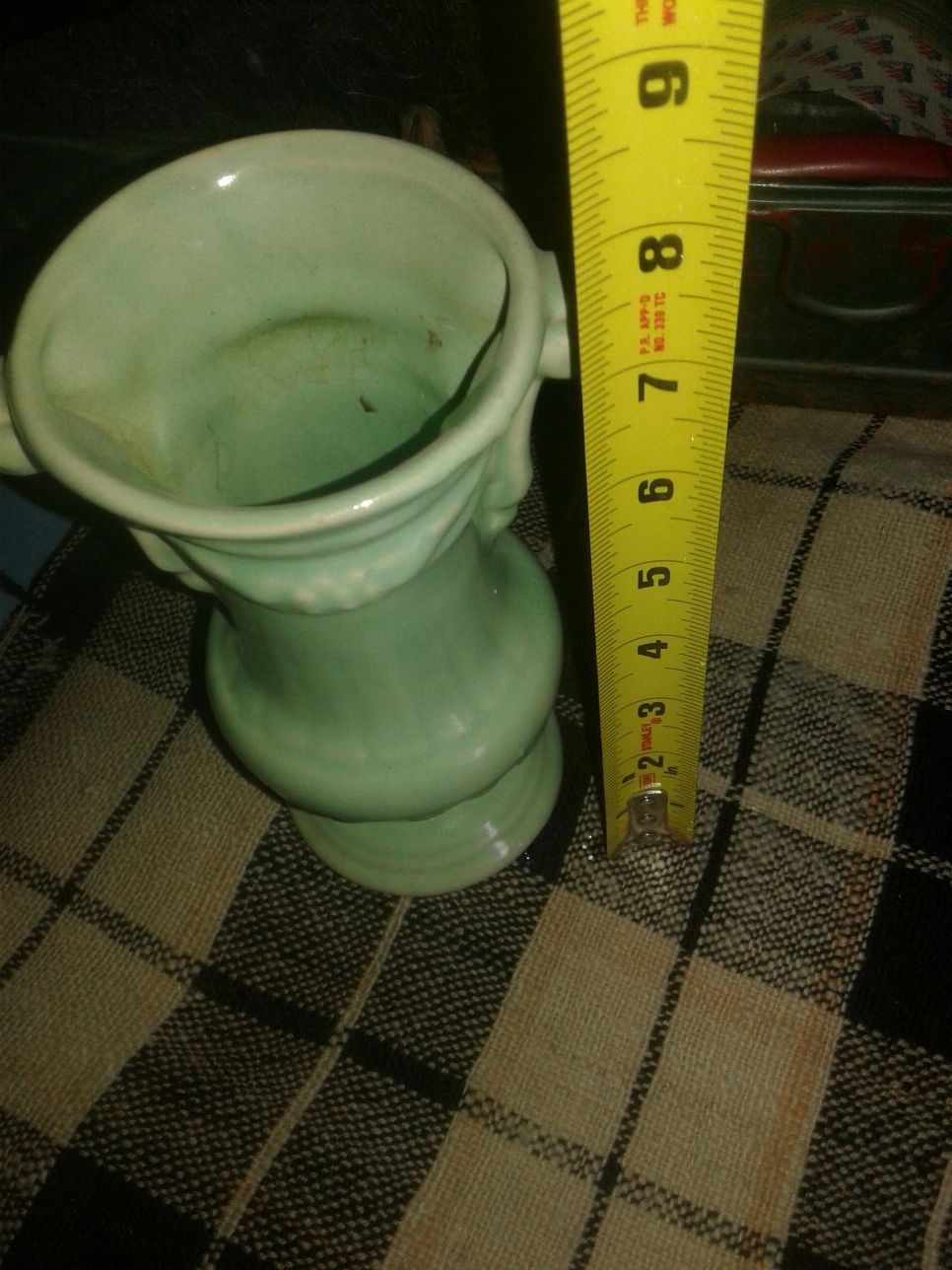 Beautiful green McCoy pottery vase