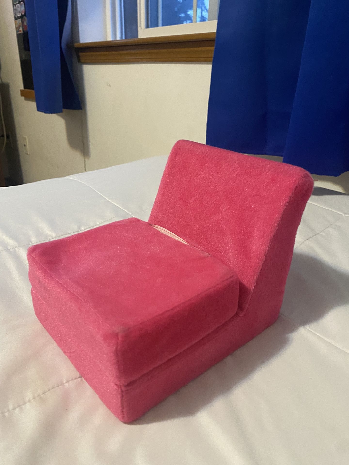 pink american girl doll chair