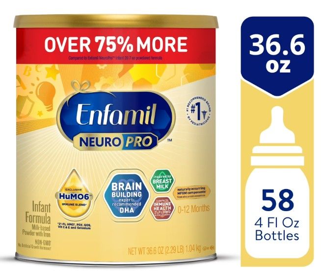 Enfamil NeuroPro Powder Baby Formula, Brain Support 75% More