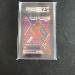 Zion Williamson - Mosaic Blue Reactive Prism SGC 9.5