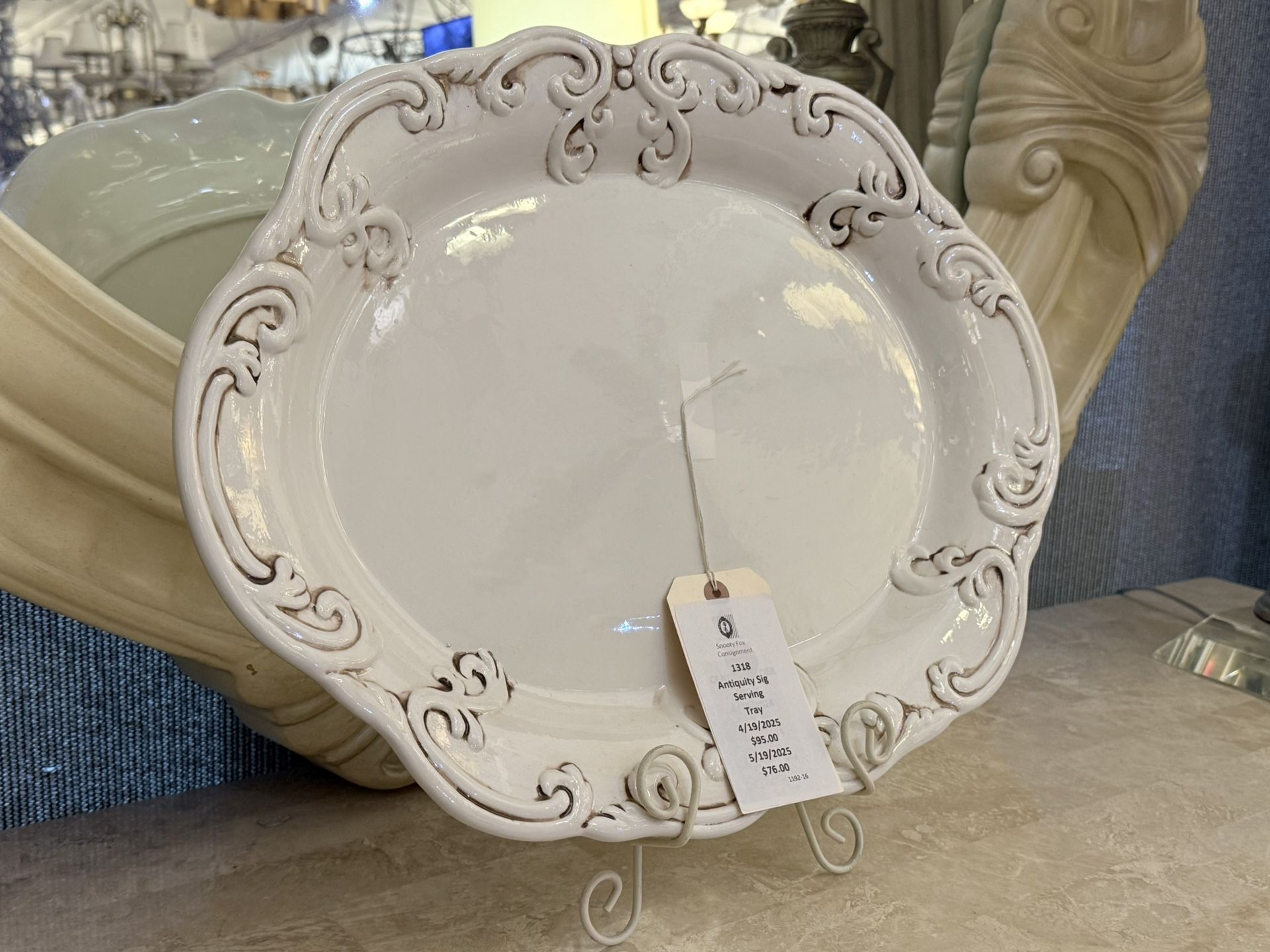 Antiquity Sig Serving Tray - 80% OFF OFFER!!!