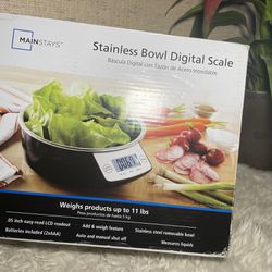 Brand NEW -20% Off Mainstays Products Digital Kitchen Scale with Bowl Make it easy fast Bake +