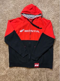 Factory Effex Honda Official Licensed Product Full Zip Hoodie Mens Size XXL Red