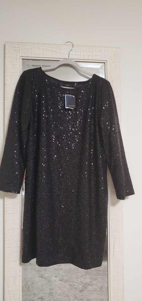 Elegant Sequin black dress 