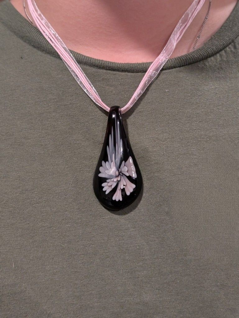 Handmade Glass Pendant Necklace