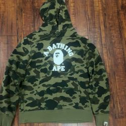 Bape 1st Camo College Pullover Hoodie 