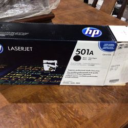 *Open Box & Never Used* HP LaserJet Toner Cartridge 501A Black Q6470A