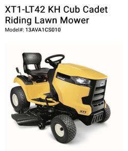 Cub Cadet Mower with Snow Blade Attachment – Ready for All Seasons!