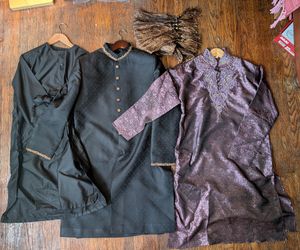 Men’s Indian Wedding Sherwani Kurta Set - 4 Piece