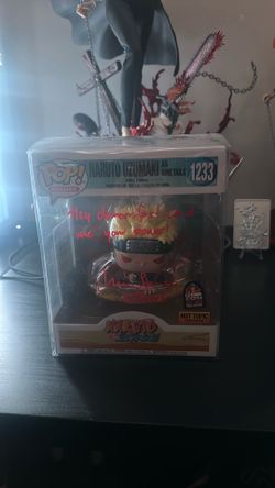 Naruto uzumaki as nine tails Funko pop LA comic con 2022 signed
