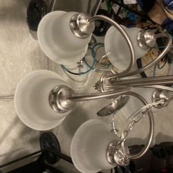 Chandelier and light fixtures