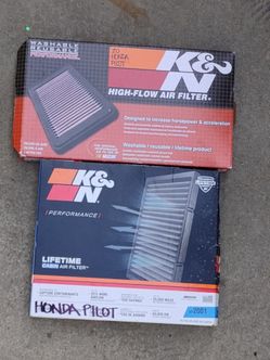 K&N reusable Air filter set for Honda Pilot