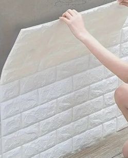 Peel and stick white wall tiles