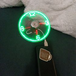 Cute...led ,Clock,Fan....$15