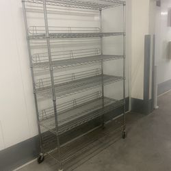 Storage Shelf With Wheels 