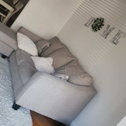 Ashleys Greyish Beige Couch 
