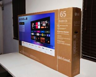 New 65 Inch OLED LG C5 Smart TV 4K UHD with 144 Hz refresh rate. New in the box 2025 Model.