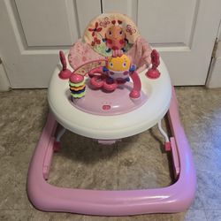 Bright Stars Pink Baby Walker 