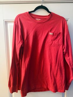 Ariat Long Sleeve Pocket T-Shirt Red