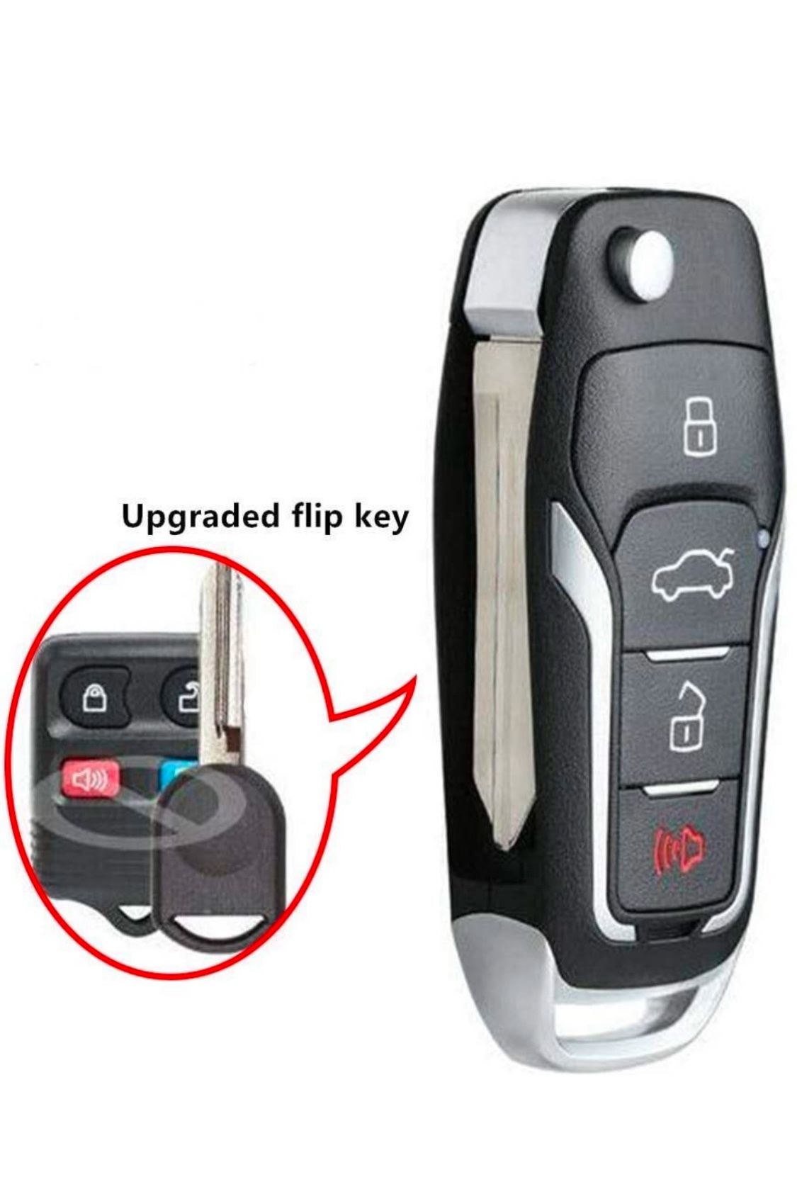 Ford Remote Control Flip Key.  Mustang Explorer Focus Fiesta 