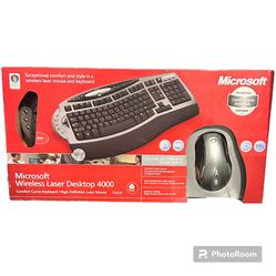 Microsoft Wireless Laser Desktop 4000 Comfort Curve Keyboard and Mouse