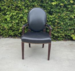 Leather armchair