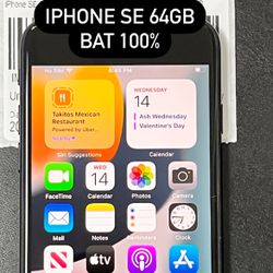 IPhone SE 64gb Bat 100% t-mobile Network