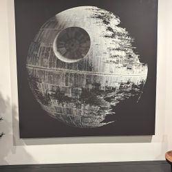 Pottery Barn Teen Death-star art work 