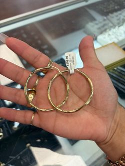 Gold earrings