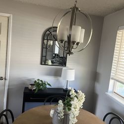 Brushed Nickel Chandelier 