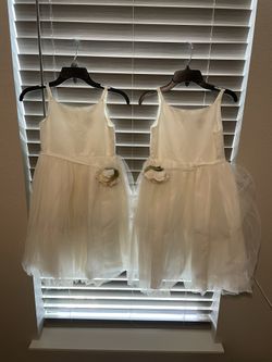 2 Girls Dresses Size 7 And 8