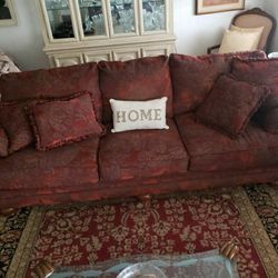 Ashley couch and love seat 8 pillows