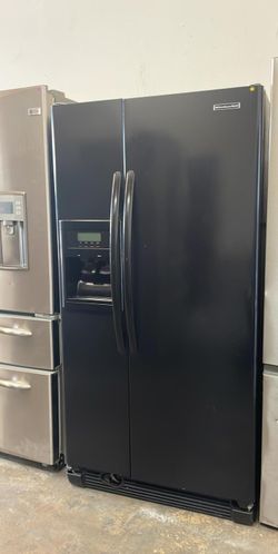 Kitchen Aid Side By Side Black Refrigerator Fridge

