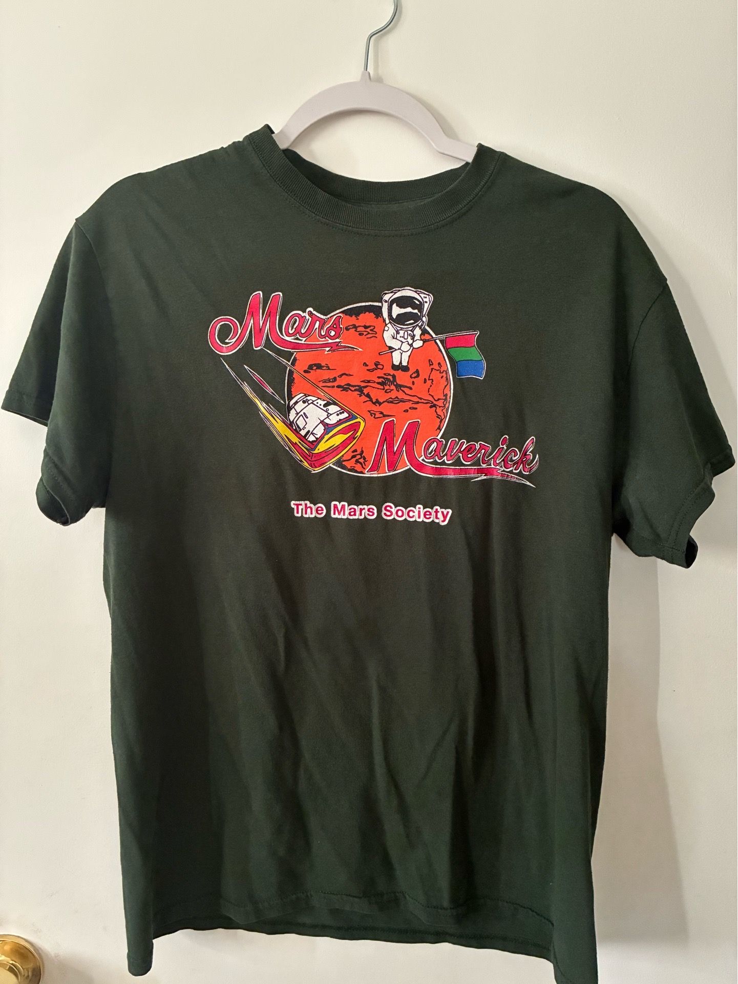 The Mars Society - Mars Maverick T-Shirt - Green - Size Medium