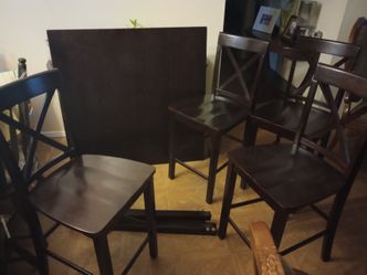 Comedor alto de 4 sillas leer informacion abajo